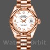 Womens Rolex Datejust-279175, 28mm, White Roman Numeral Dial, Fluted Bezel, Lady White Replica Watch Image