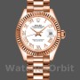 Women's Rolex Datejust-279175, 28mm, White Roman Numeral Dial, Fluted Bezel, Lady White