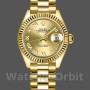 Women's Rolex Datejust 279178-28mm, Champagne Roman Dial, Fluted Bezel, Lady Champagne