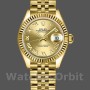 Women's Rolex Datejust-279178, 28mm, Yellow Gold, Champagne Roman Dial, Lady Champagne
