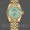 Womens Rolex Datejust-279178, 28mm, Yellow Gold, Mint Green Diamond Dial, Lady Mint Green Replica Watch Image