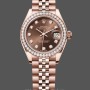 Women's Rolex Datejust 28mm Chocolate Diamond Dial m279135rbr 0018 Women's Chocolate Dial