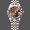 Womens Rolex Datejust 28mm Rose Gold & Steel Chocolate Dial m279171 0009 Womens Chocolate Dial Replica Watch Image