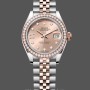 Women's Rolex Datejust 28-m279381RBR, Oystersteel & Everose Gold, Women’s Rose Gold Dial