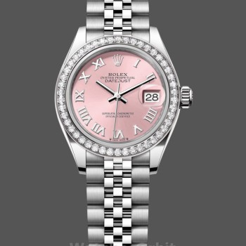 Women's Rolex Datejust 28mm Pink Roman Jubilee Dial Women's  - 279384RBR 0005 Pink Dial
