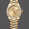 Womens Rolex Datejust 28mm 18K Yellow Gold Womens  - 279138RBR 0006 Champagne Dial Replica Watch Image