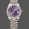Womens Rolex Datejust 28-m279381rbr 0015, Everose Gold, Aubergine Diamond, Lady’s Purple Dial Replica Watch Image
