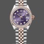 Women's Rolex Datejust 28-m279381rbr 0015, Everose Gold, Aubergine Diamond, Lady’s Purple Dial