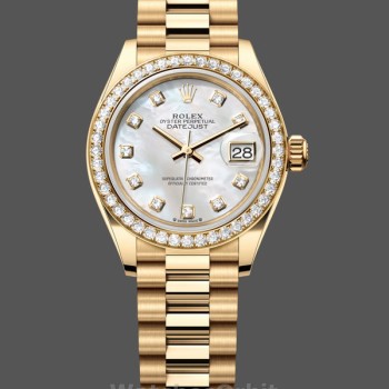 Women's Rolex Datejust 28mm MOP Dial Yellow Gold Women's  - M279138RBR 0015 MOP Dial