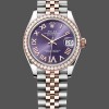 Womens Rolex Datejust 31-278381RBR, Purple Roman Dial, Diamond, Jubilee, Purple Replica Watch Image