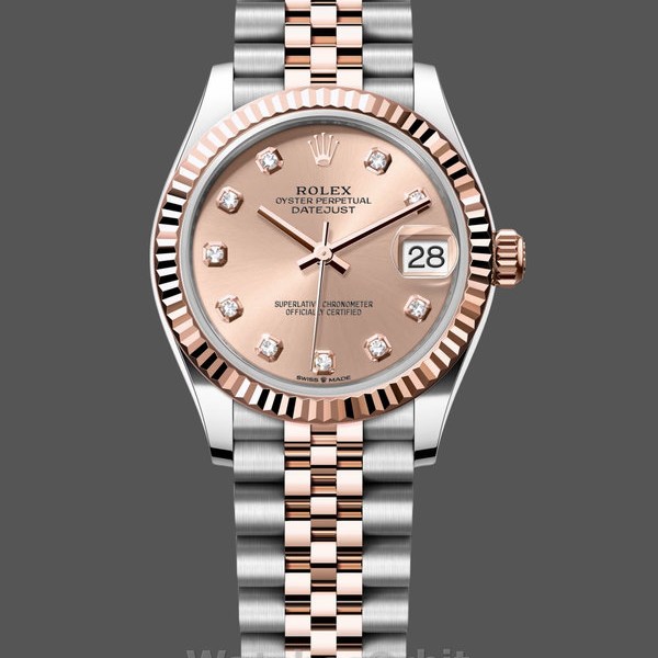 Womens Rolex Datejust 31-M278271 0024, Rose Diamond Dial, Women’s Rose Gold Dial Replica Watch Image