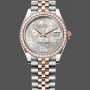 Women's Rolex Datejust 28-m279171 0017, Chocolate Index, Steel & Rose Gold, Chocolate