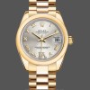 Womens Rolex Datejust 31-178248, Silver VI, Diamond Dial, 18K Yellow Gold, Silver Dial Replica Watch Image