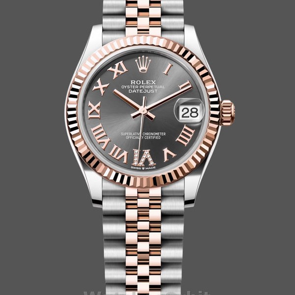 Womens Rolex Datejust 31-278271 0030, Slate Grey Dial, Diamond VI, Women’s Grey Replica Watch Image