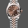Women's Rolex Datejust 31mm Rose Gold Chocolate Diamond Dial m278341rbr 0028 Chocolate Dial