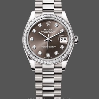 Women's Rolex Datejust 31mm White Gold Dark Grey Dial Women's  - M278289RBR 0006 Dark Grey Dial
