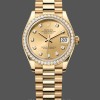 Womens Rolex Datejust 31mm Champagne Yellow Gold Dial 278288RBR 0005 Womens Champagne Dial Replica Watch Image