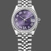 Womens Rolex Datejust 31-278384RBR, Stainless Steel, Aubergine VI Dial, Jubilee Women’s Purple Dial Replica Watch Image