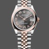 Womens Rolex Datejust 31mm Rose Gold & Stainless Steel Rhodium Roman VI Dial - M278241 0030 Grey Dial Replica Watch Image