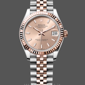 Women's Rolex Datejust 31mm Rose Gold Jubilee Dial m278271 0010 Ladies Rose Gold Dial
