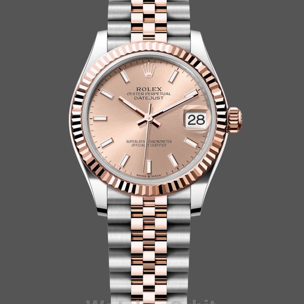Womens Rolex Datejust 31mm Rose Gold Jubilee Dial m278271 0010 Ladies Rose Gold Dial Replica Watch Image