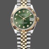 Womens Rolex Datejust 31-278273 0003, Stainless Steel & Yellow Gold, Green Jubilee, Green Replica Watch Image