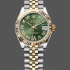 Womens Rolex Datejust 31-278273 0016, Stainless Steel & Yellow Gold, Green VI Roman Jubilee, Green Replica Watch Image