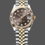 Women's Rolex Datejust 31-278273 0022, Stainless Steel & Yellow Gold, Grey Diamond Jubilee, Grey