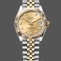 Women's Rolex Datejust 31-278273 0026, Stainless Steel & Yellow Gold, Champagne Diamond Jubilee, Champagne