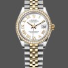 Womens Rolex Datejust 31-278383RBR 0002, Stainless Steel & Yellow Gold, White Roman Dial, Jubilee, White Replica Watch Image