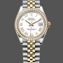 Women's Rolex Datejust 31-278383RBR 0002, Stainless Steel & Yellow Gold, White Roman Dial, Jubilee, White