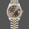 Womens Rolex Datejust 31-278383RBR 0018, Stainless Steel & Yellow Gold, Grey VI Roman Dial, Jubilee, Grey Replica Watch Image