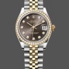 Womens Rolex Datejust 31-278383RBR 0022, Stainless Steel & Yellow Gold, Grey Diamond Jubilee, Grey Replica Watch Image