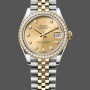 Women's Rolex Datejust 31-278383RBR 0026, Stainless Steel & Yellow Gold, Champagne Diamond Jubilee, Champagne