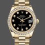 Women's Rolex Datejust 31-178288 0011, 31mm, Yellow Gold, Black Dial, Ladies Black Dial