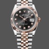 Womens Rolex Datejust 36-M126231 0019, Everose Gold, Black Diamond Dial, Women’s Black Dial Replica Watch Image