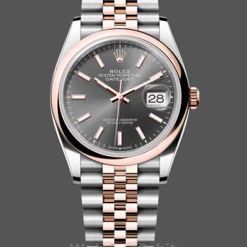 Women's Rolex Datejust 36-m126201 0013, Everose Gold, Grey Dial, Jubilee, Grey Dial