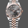 Womens Rolex Datejust 36-m126231 0023, Everose Gold, Slate Diamond Pave Roman Dial, Women’s Grey Dial Replica Watch Image