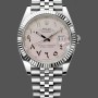Men's Rolex Datejust Middle Eastern Digital Pink Dial Fluted Bezel M126234 Pink Dial