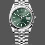 Women's Rolex Datejust 36-M126200‑0023, Stainless Steel, Mint Green Dial, Jubilee, Green Dial