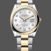 Womens Rolex Datejust 36 Steel & Yellow Gold MOP Diamond Dial M126203 MOP Dial Replica Watch Image