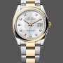 Women's Rolex Datejust 36 Steel & Yellow Gold MOP Diamond Dial M126203 MOP Dial