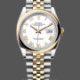 Women's Rolex Datejust 36-126203 0029, Two-Tone, White Dial, Roman Numerals, White Dial