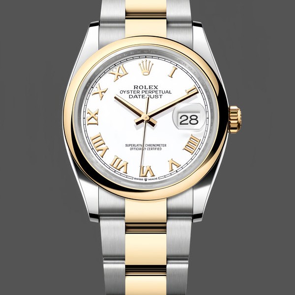 Mens Rolex Oyster Perpetual 41-124300 0001, Smooth Bezel, Oyster Bracelet, Silver Dial, Silver Replica Watch Image