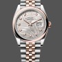 Women's Rolex Datejust 36mm Silver Palm Motif Dial Oyster Bracelet - 126201 0038 Silver Palm Motif Set With Diamonds
