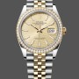 Women's Rolex Datejust 36mm Yellow Gold and Steel Champagne Dial 126283RBR Champagne Dial