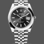 Men's Rolex Datejust 41-126333 0013, Black Dial, Fluted Bezel, Men’s Black