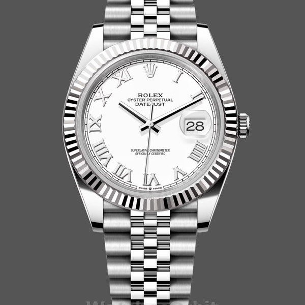 Womens Rolex Datejust 31-m278278 0046, 31mm, Yellow Gold, Olive Green Floral, President Green Replica Image