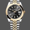 Mens Rolex Datejust 41mm Black Dial Jubilee Bracelet Mens  - M126303 0014 Black Dial Replica Watch Image