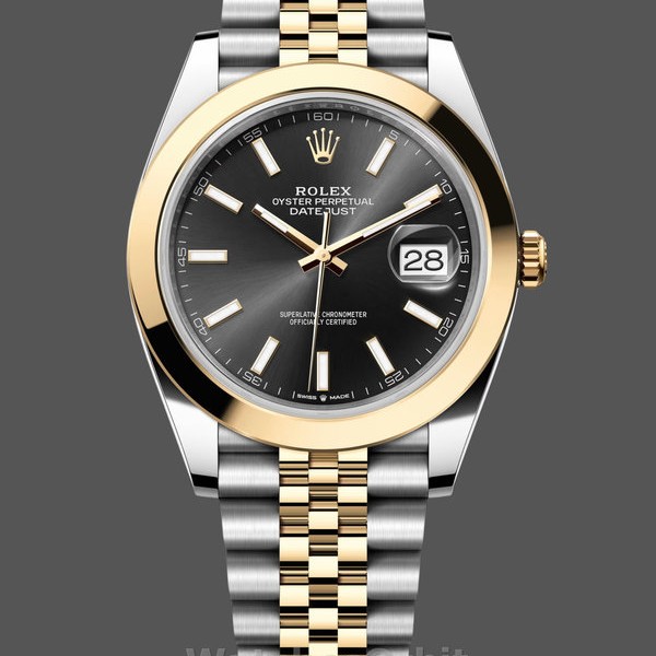 Mens Rolex Datejust 41mm Black Dial Jubilee Bracelet Mens  - M126303 0014 Black Dial Replica Watch Image